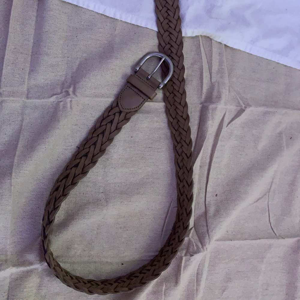 Tan braided belt